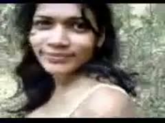 A young white Indian exchange student shows me her lumps.